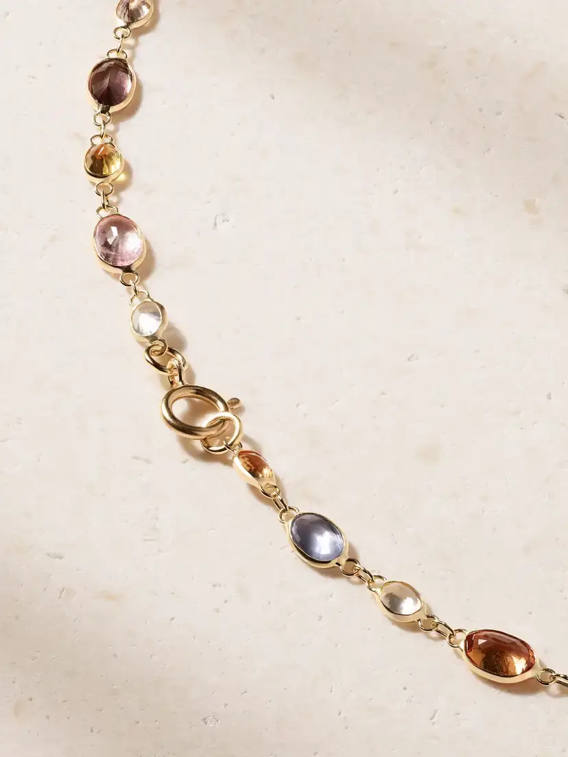 JIA JIA Chakra 18-karat Gold And Sapphire Beaded Necklace | Thumbnail 3 JIA JIA Chakra 18-karat Gold And Sapphire Beaded Necklace | Thumbnail 3