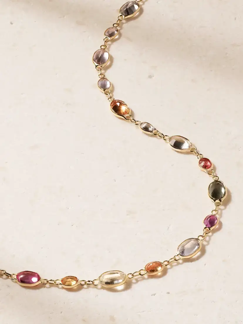 JIA JIA Chakra 18-karat Gold And Sapphire Beaded Necklace | Thumbnail 4 JIA JIA Chakra 18-karat Gold And Sapphire Beaded Necklace | Thumbnail 4