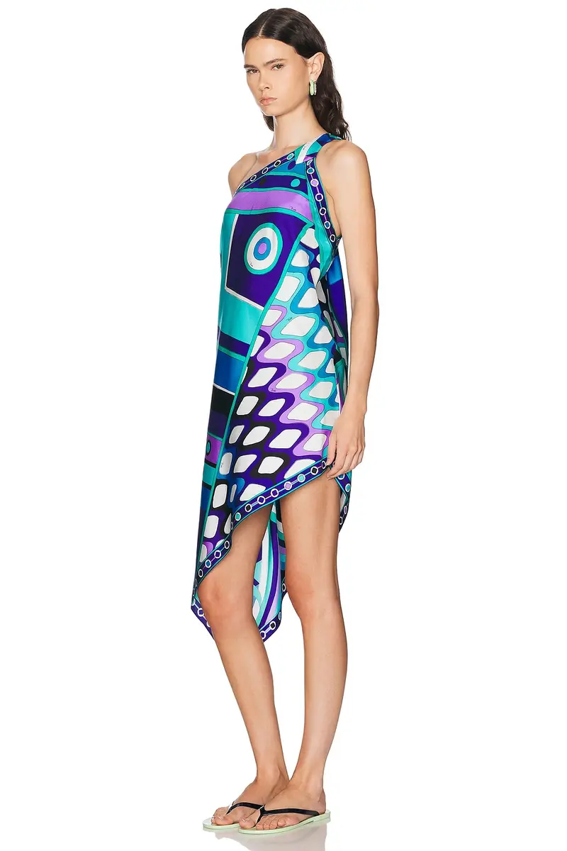 PUCCI Silk Twill Asymmetric Dress | Thumbnail 3 PUCCI Silk Twill Asymmetric Dress | Thumbnail 3