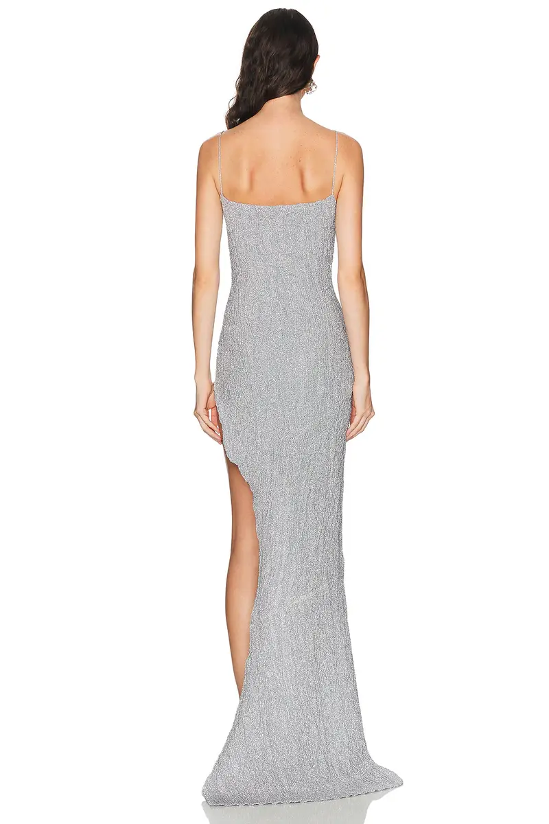 Burc Akyol Mila Lurex Gown | Thumbnail 4