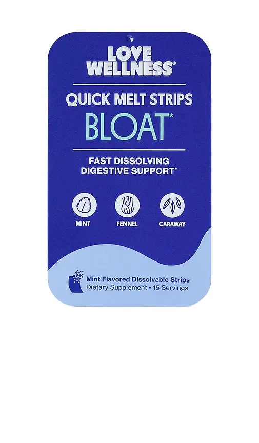 Love Wellness Quick Melt Strips Bloat | Image 1 Love Wellness Quick Melt Strips Bloat | Image 1