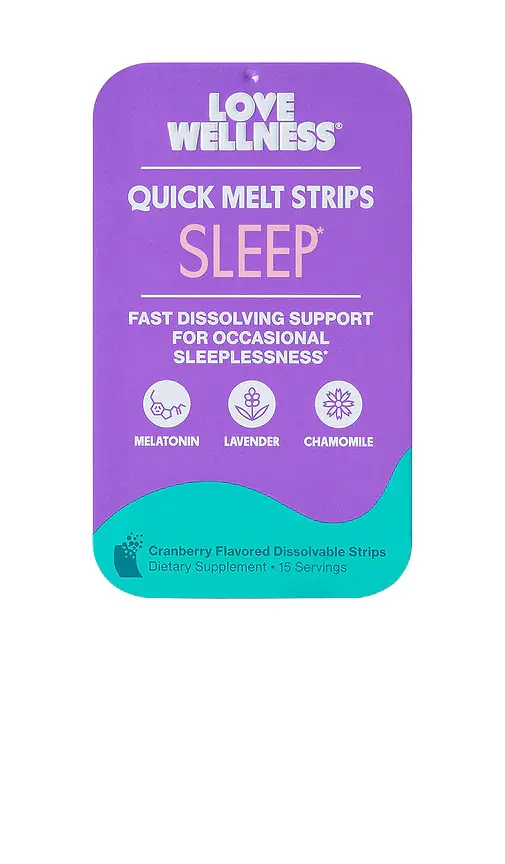 Love Wellness Quick Melt Strips Sleep | Image 1 Love Wellness Quick Melt Strips Sleep | Image 1