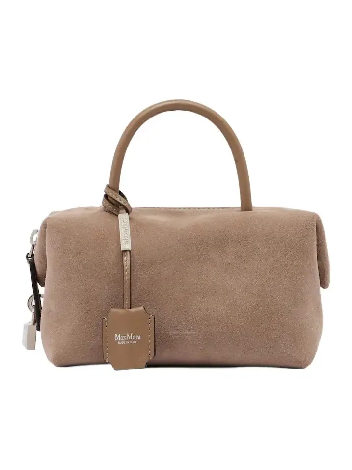 Small suede bowling bag Small suede bowling bag