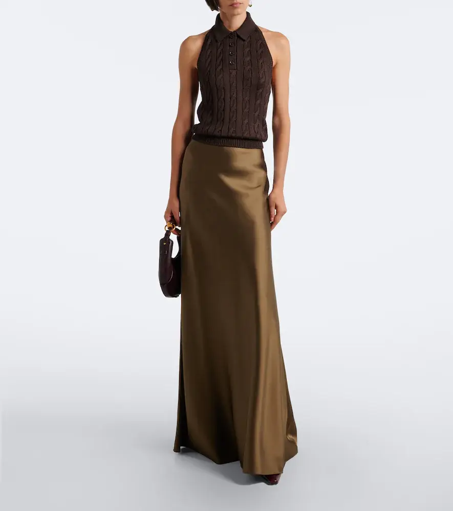 Ralph Lauren Collection Cable-knit silk halterneck top | Thumbnail 6 Ralph Lauren Collection Cable-knit silk halterneck top | Thumbnail 6