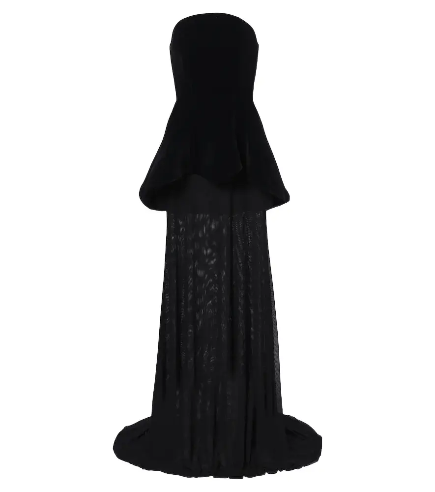 David Koma Peplum strapless gown | Image 1 David Koma Peplum strapless gown | Image 1