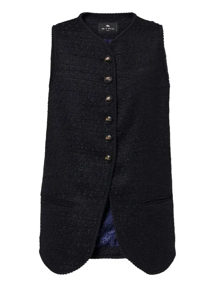 Wool-blend vest
