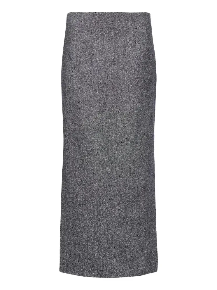 Wool and silk-blend pencil skirt Wool and silk-blend pencil skirt
