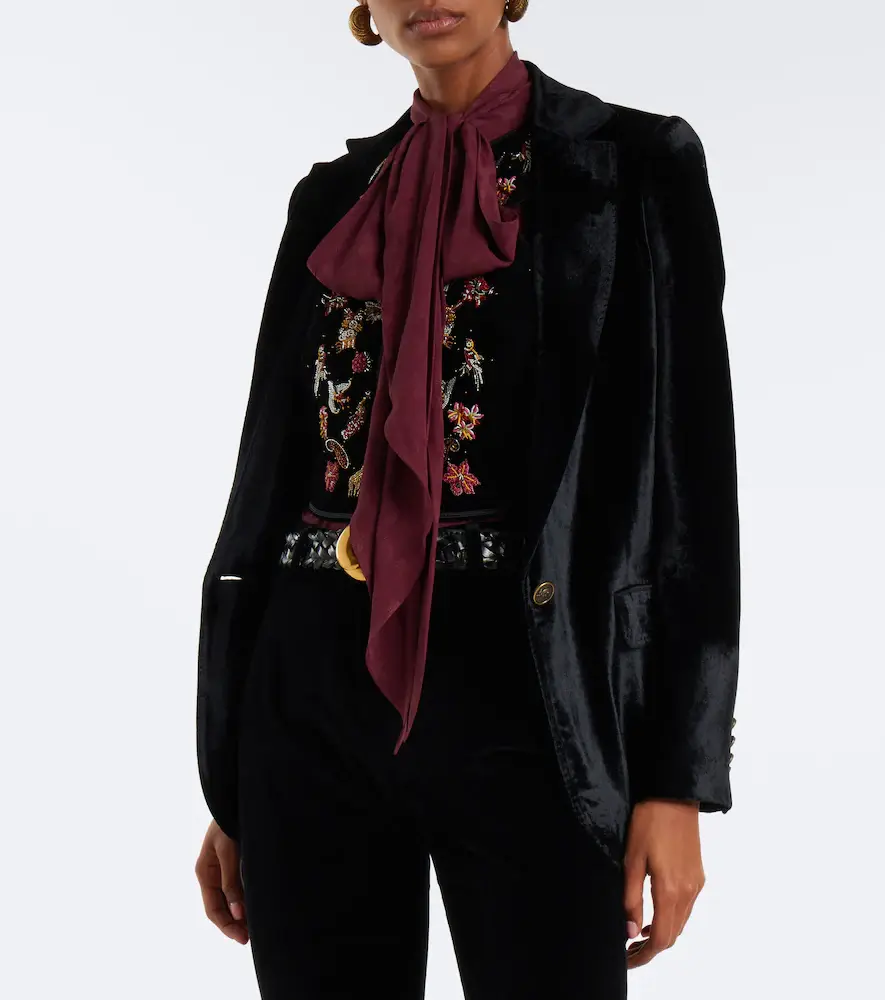 Etro Beaded velvet vest | Thumbnail 5