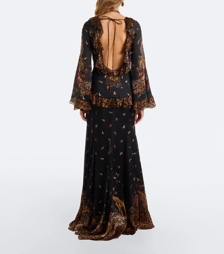 Etro Printed ruched silk maxi dress | Thumbnail 6 Etro Printed ruched silk maxi dress | Thumbnail 6