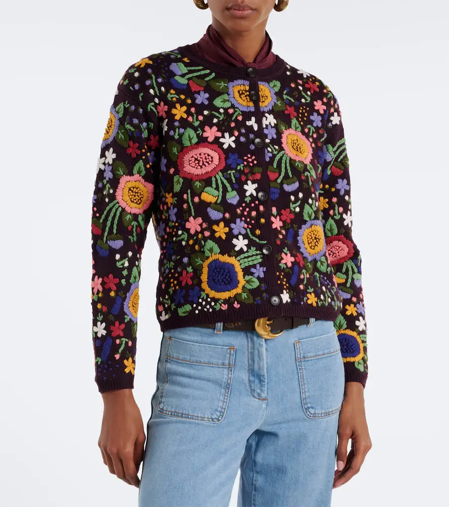 Etro Floral embroidered wool cardigan | Thumbnail 3 Etro Floral embroidered wool cardigan | Thumbnail 3