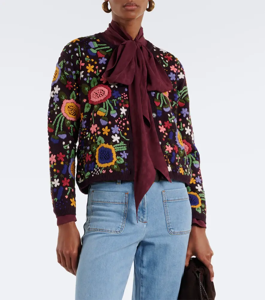 Etro Floral embroidered wool cardigan | Thumbnail 7 Etro Floral embroidered wool cardigan | Thumbnail 7