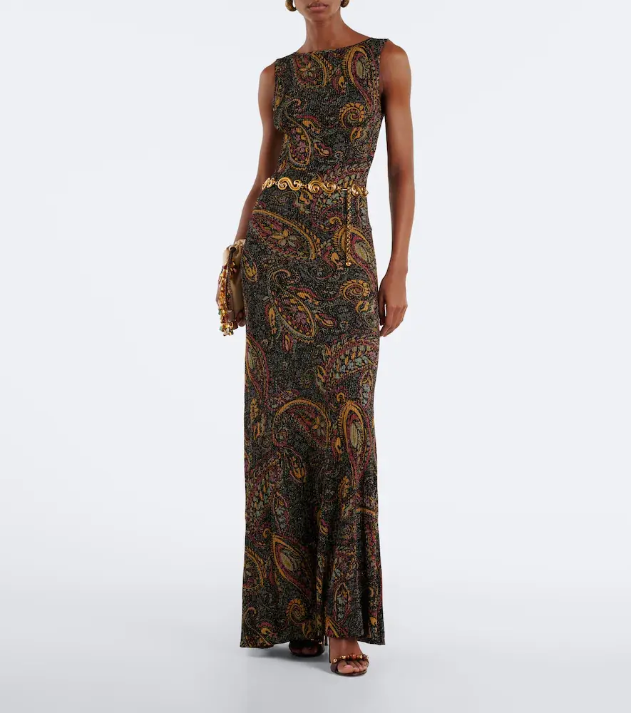 Etro Printed ribbed-knit maxi dress | Thumbnail 3 Etro Printed ribbed-knit maxi dress | Thumbnail 3