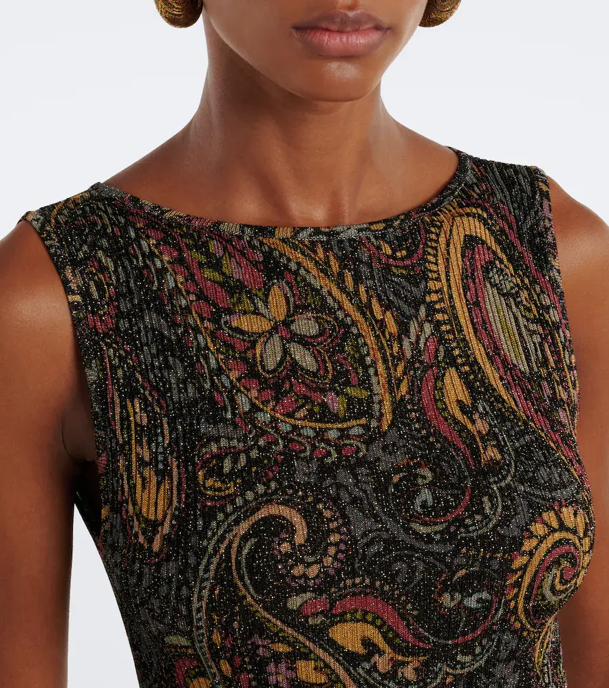 Etro Printed ribbed-knit maxi dress | Thumbnail 4 Etro Printed ribbed-knit maxi dress | Thumbnail 4