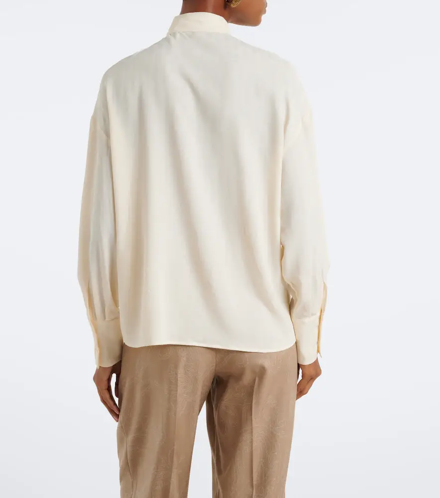 Etro Jacquard georgette blouse | Thumbnail 6 Etro Jacquard georgette blouse | Thumbnail 6