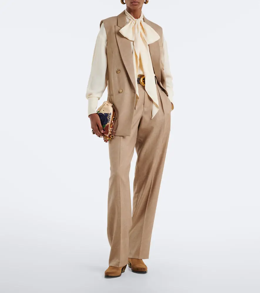 Etro Jacquard georgette blouse | Thumbnail 7 Etro Jacquard georgette blouse | Thumbnail 7