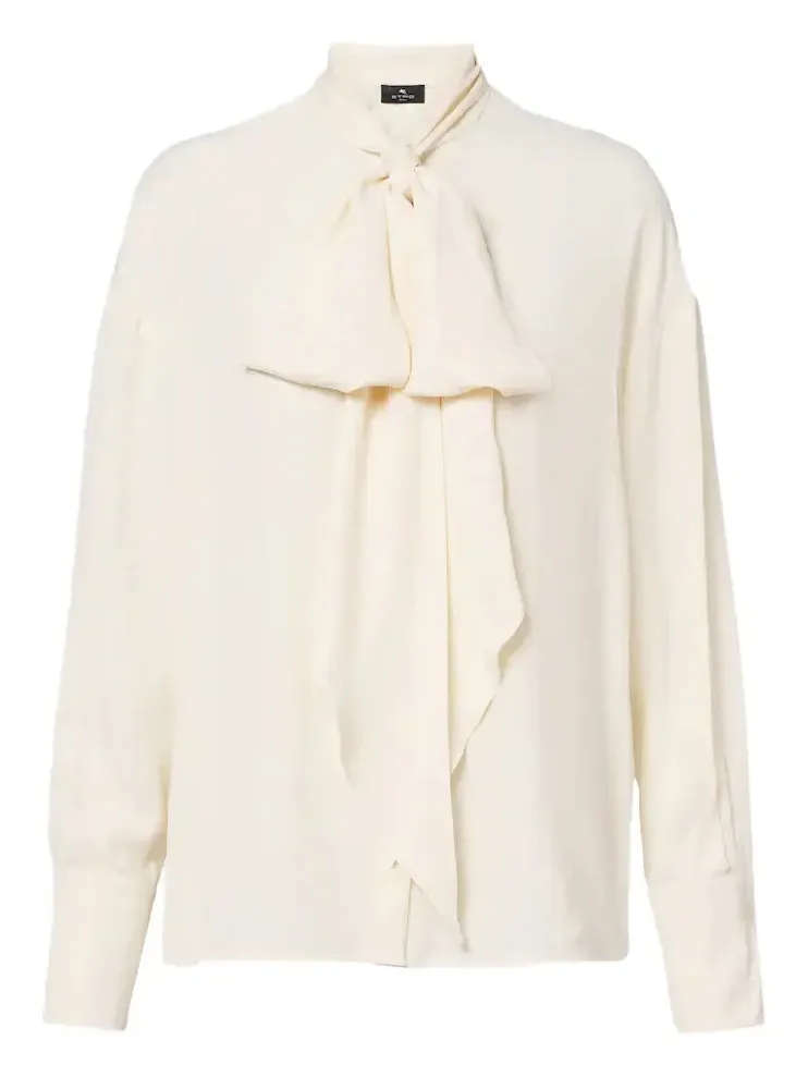 Jacquard georgette blouse