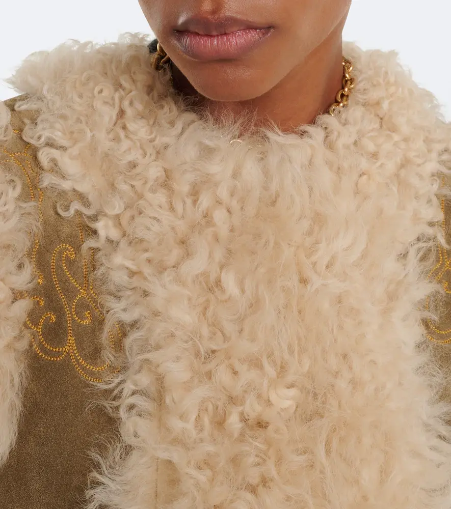 Etro Shearling-lined embroidered vest | Thumbnail 6 Etro Shearling-lined embroidered vest | Thumbnail 6