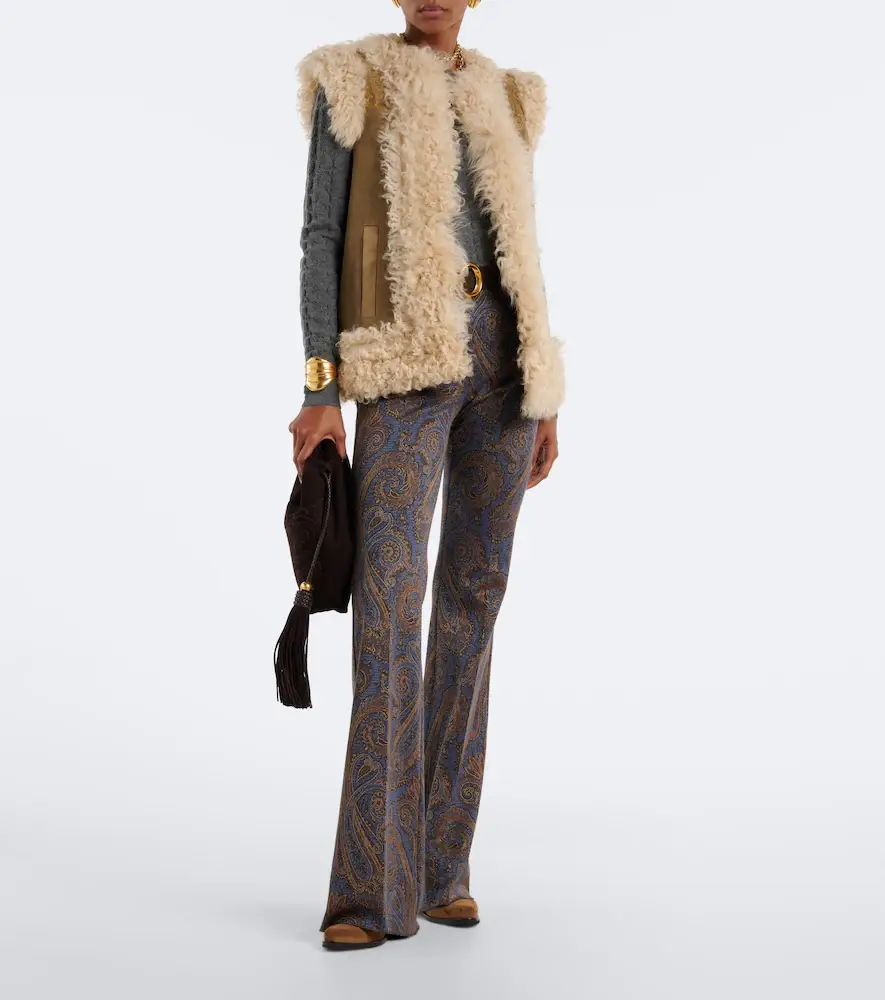 Etro Shearling-lined embroidered vest | Thumbnail 7 Etro Shearling-lined embroidered vest | Thumbnail 7