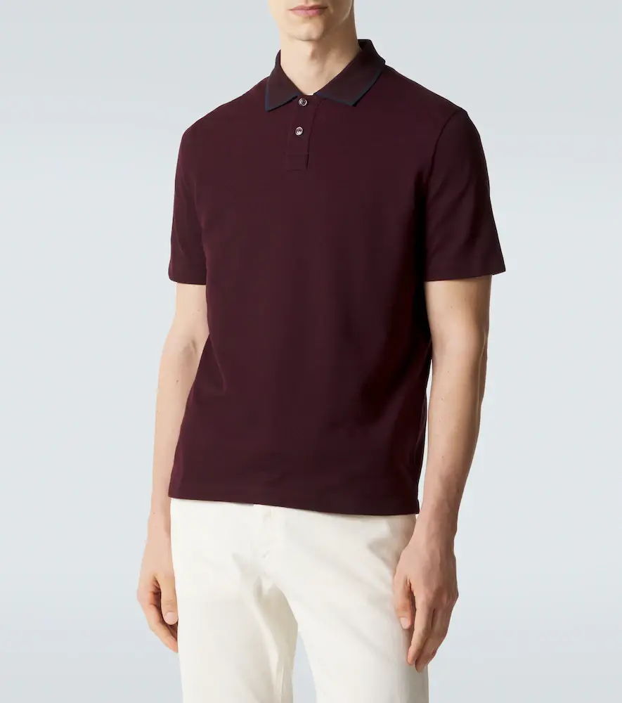 Brioni Cotton piqué polo shirt | Thumbnail 3 Brioni Cotton piqué polo shirt | Thumbnail 3