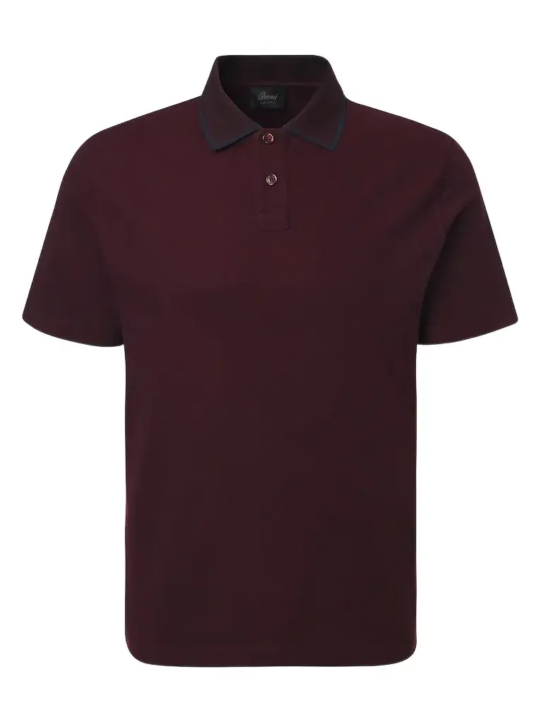 Brioni Cotton piqué polo shirt