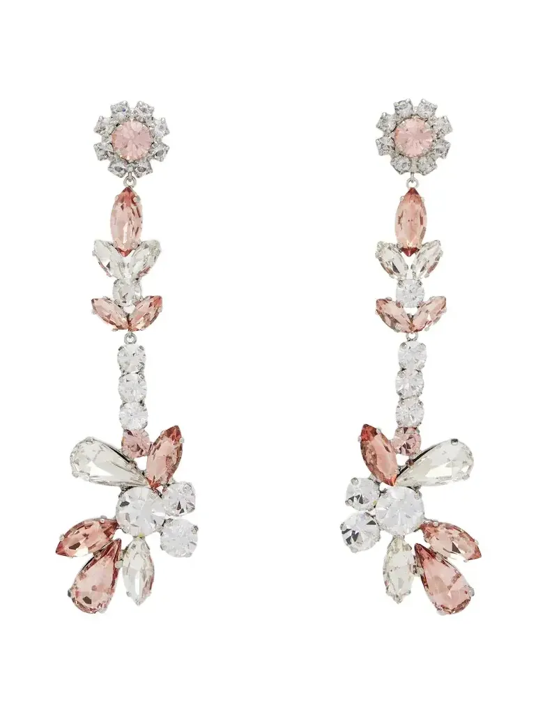 Crystal-embellished drop earrings Crystal-embellished drop earrings