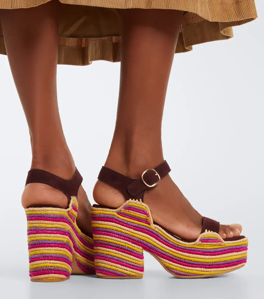 Gabriela Hearst Sardis suede and raffia platform sandals | Thumbnail 6 Gabriela Hearst Sardis suede and raffia platform sandals | Thumbnail 6