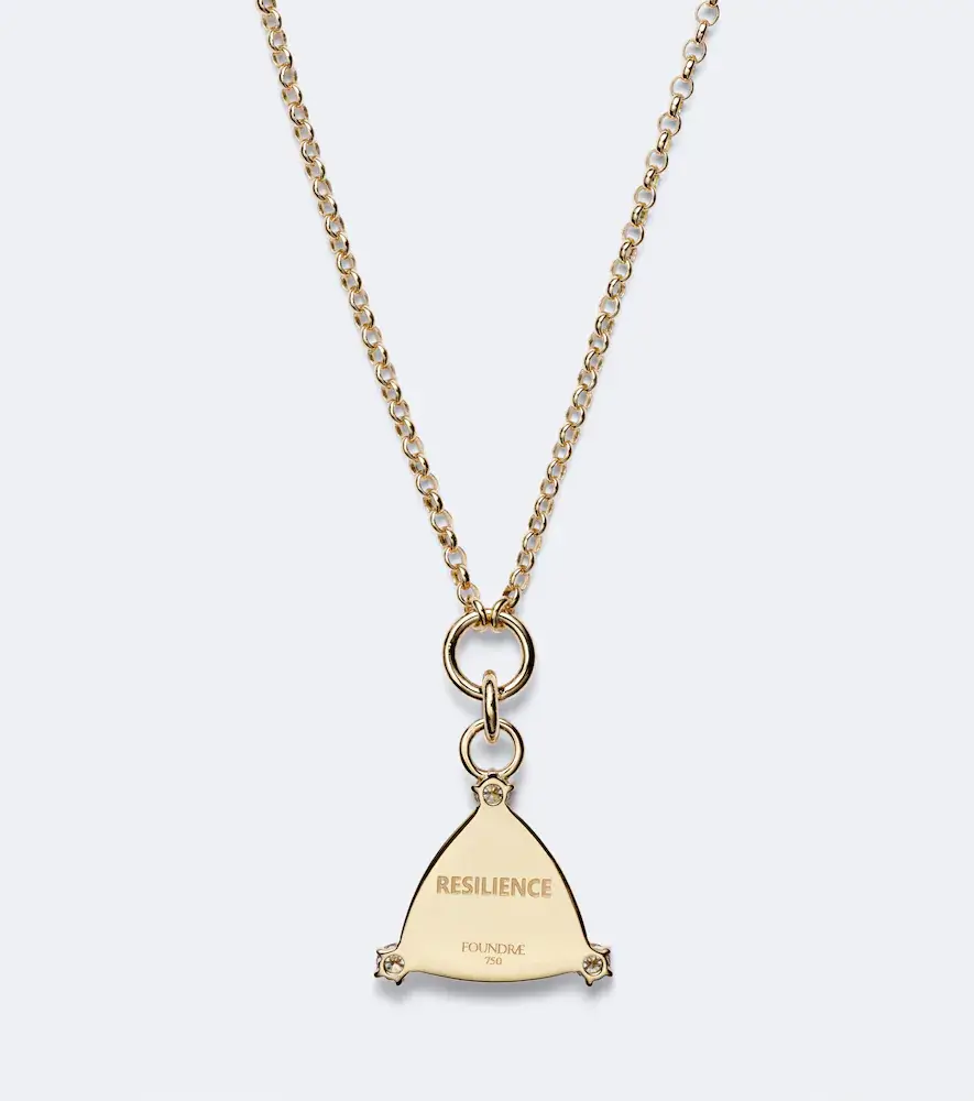 Foundrae Resilience Blossoms 18kt gold pendant necklace with diamonds | Thumbnail 4 Foundrae Resilience Blossoms 18kt gold pendant necklace with diamonds | Thumbnail 4