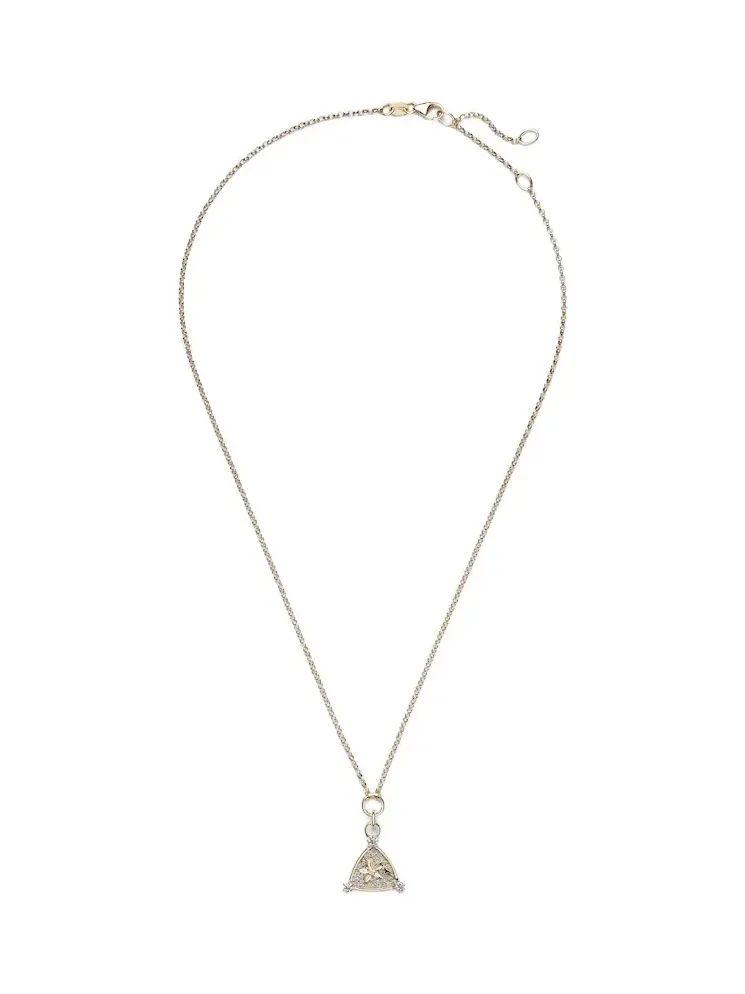 Resilience Blossoms 18kt gold pendant necklace with diamonds Resilience Blossoms 18kt gold pendant necklace with diamonds