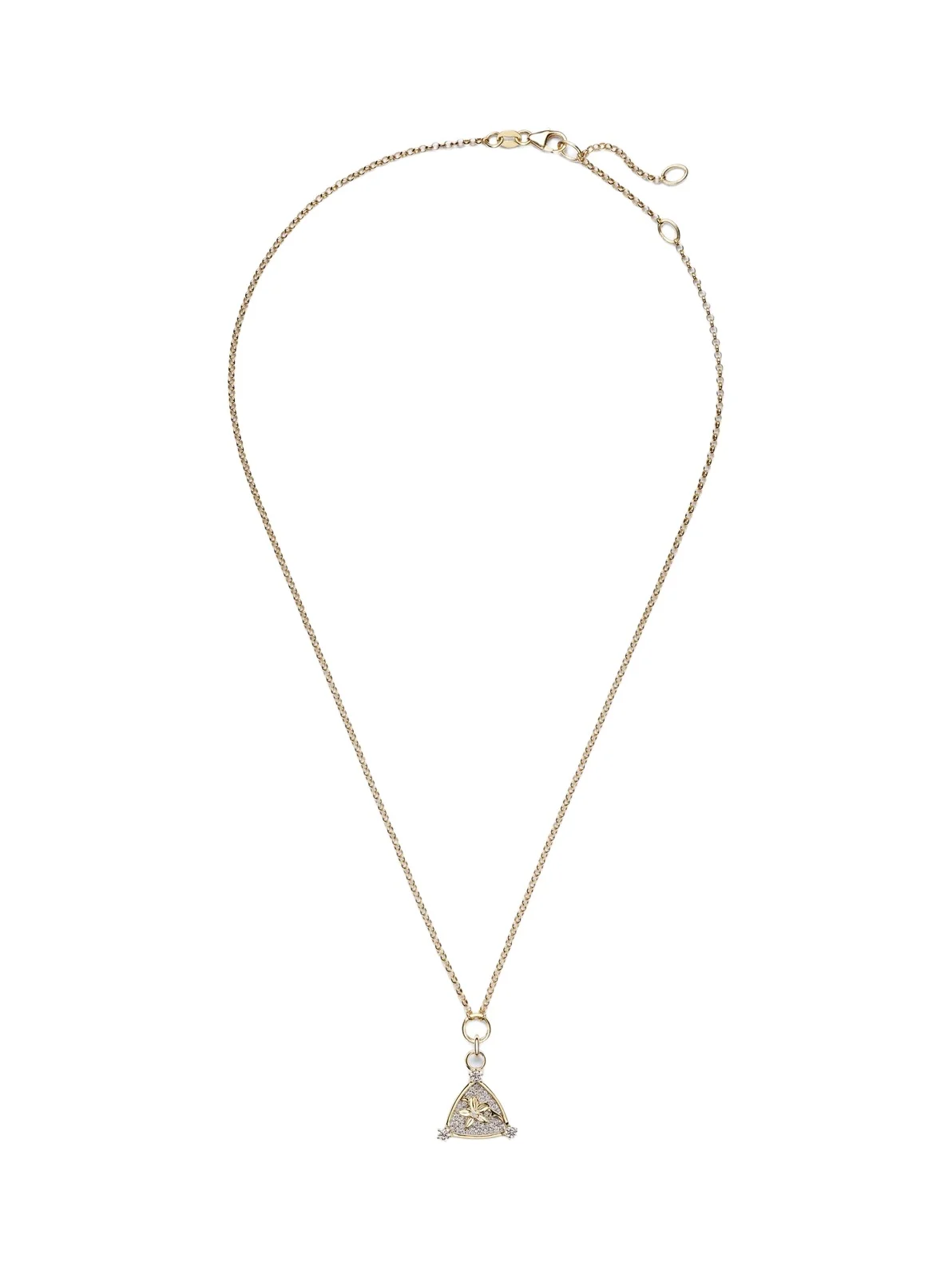 Resilience Blossoms 18kt gold pendant necklace with diamonds Resilience Blossoms 18kt gold pendant necklace with diamonds
