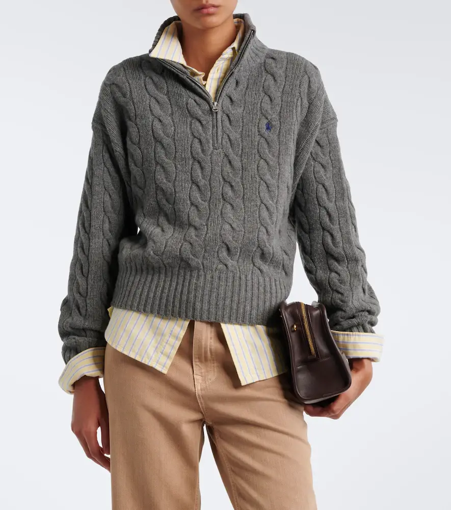 Polo Ralph Lauren Cable-knit wool-blend half-zip sweater | Thumbnail 4 Polo Ralph Lauren Cable-knit wool-blend half-zip sweater | Thumbnail 4