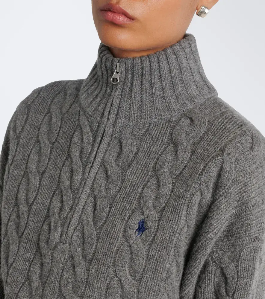Polo Ralph Lauren Cable-knit wool-blend half-zip sweater | Thumbnail 5 Polo Ralph Lauren Cable-knit wool-blend half-zip sweater | Thumbnail 5