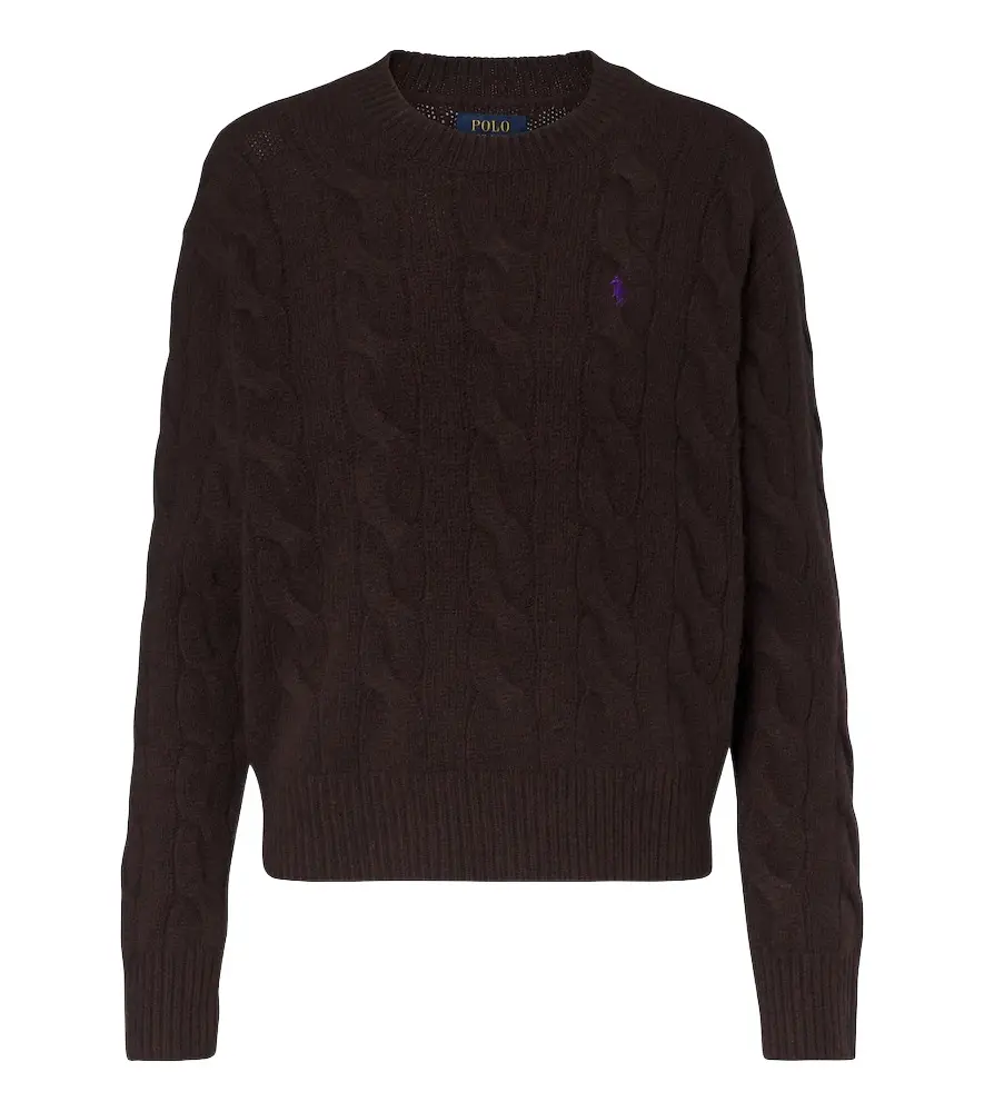 Polo Ralph Lauren Cable-knit wool and cashmere sweater | Image 1 Polo Ralph Lauren Cable-knit wool and cashmere sweater | Image 1