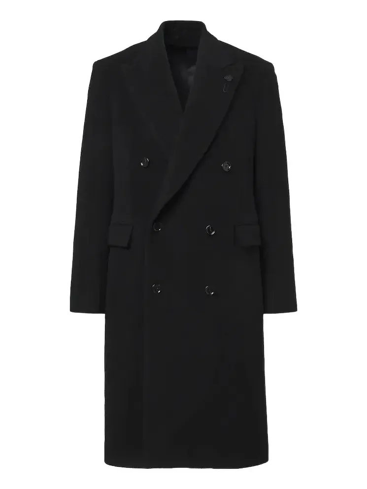 Double-breasted virgin wool coat Double-breasted virgin wool coat