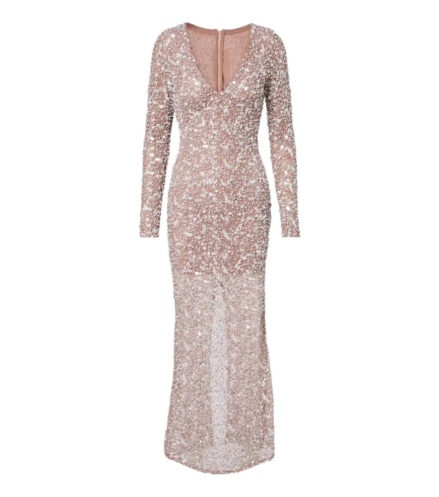 LA FUORI Là Fuori Sequined gown