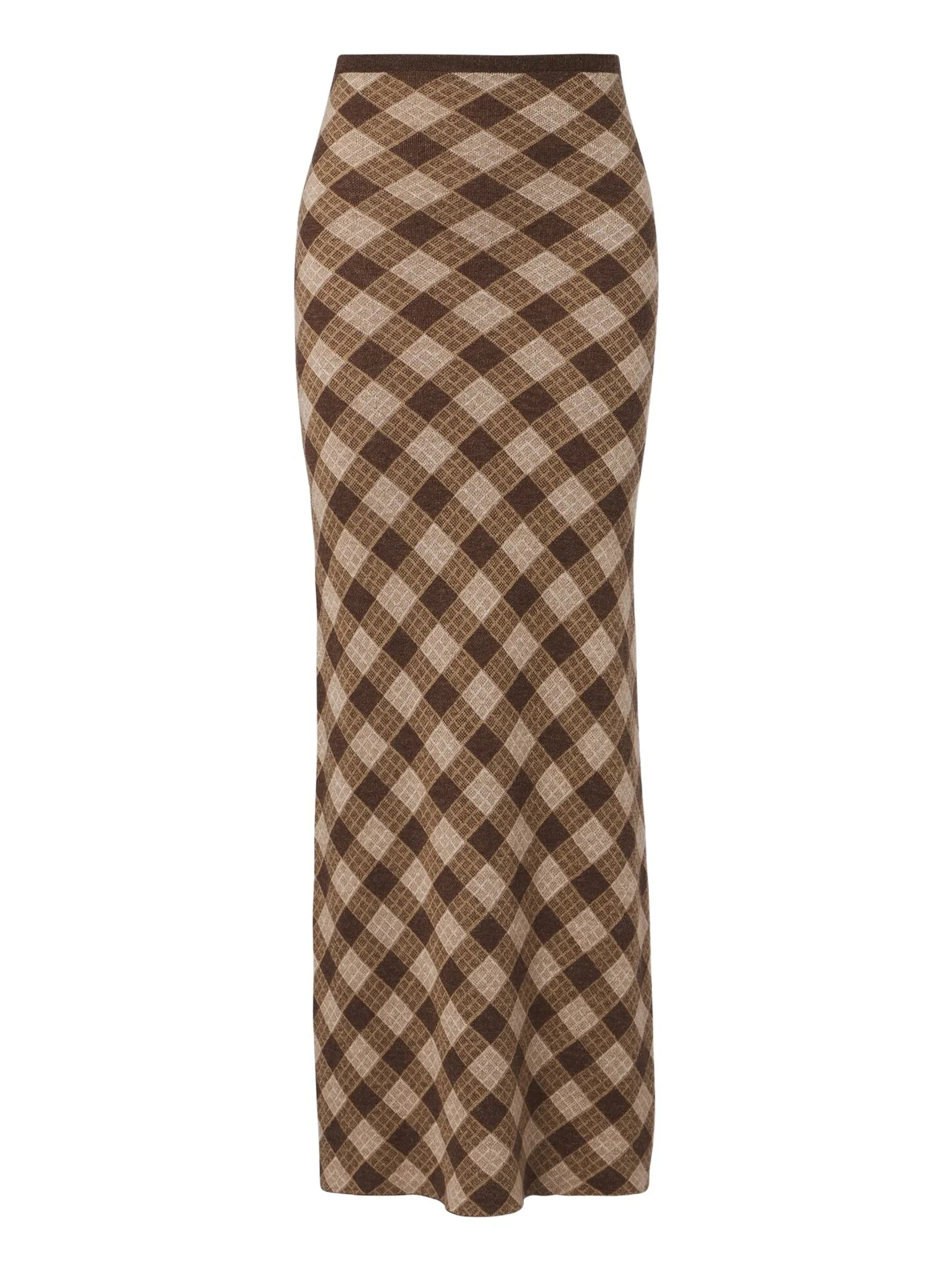 Aya Muse Kae plaid maxi skirt