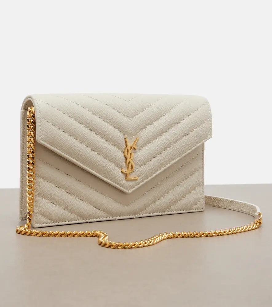 Saint Laurent Cassandre Envelope leather wallet on chain | Thumbnail 2 Saint Laurent Cassandre Envelope leather wallet on chain | Thumbnail 2