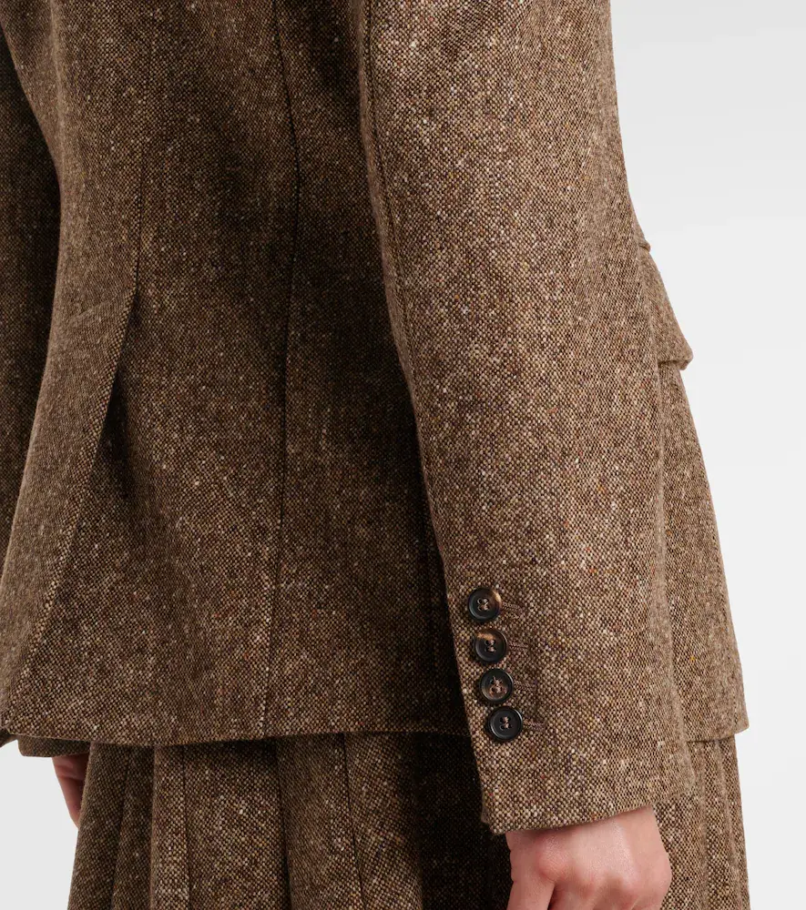 Brunello Cucinelli Double-breasted wool-blend jacket | Thumbnail 7 Brunello Cucinelli Double-breasted wool-blend jacket | Thumbnail 7