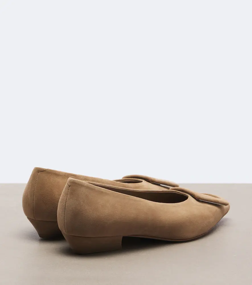 Roger Vivier Viv' in The City suede ballet flats | Thumbnail 2 Roger Vivier Viv' in The City suede ballet flats | Thumbnail 2