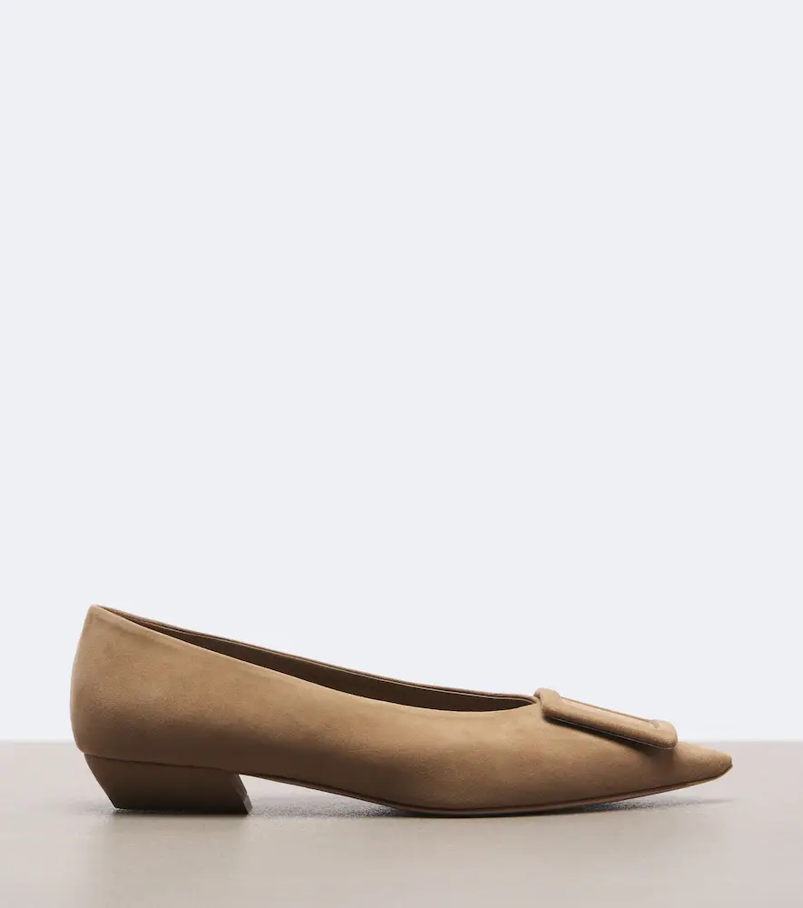 Roger Vivier Viv' in The City suede ballet flats | Thumbnail 3 Roger Vivier Viv' in The City suede ballet flats | Thumbnail 3