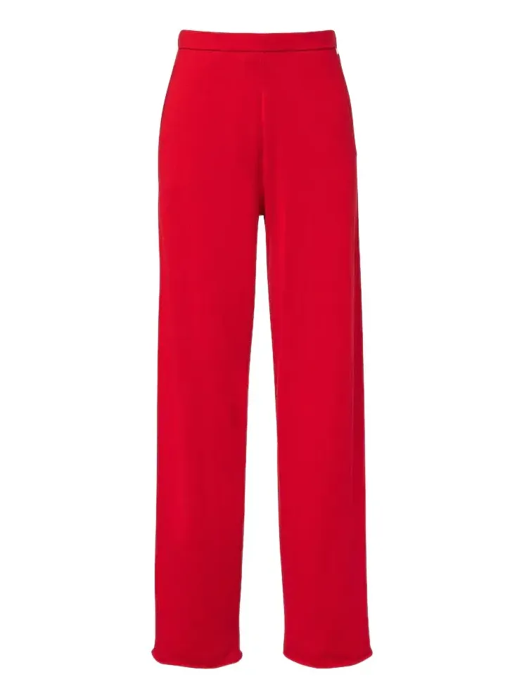 N°353 Relax cotton and cashmere straight pants