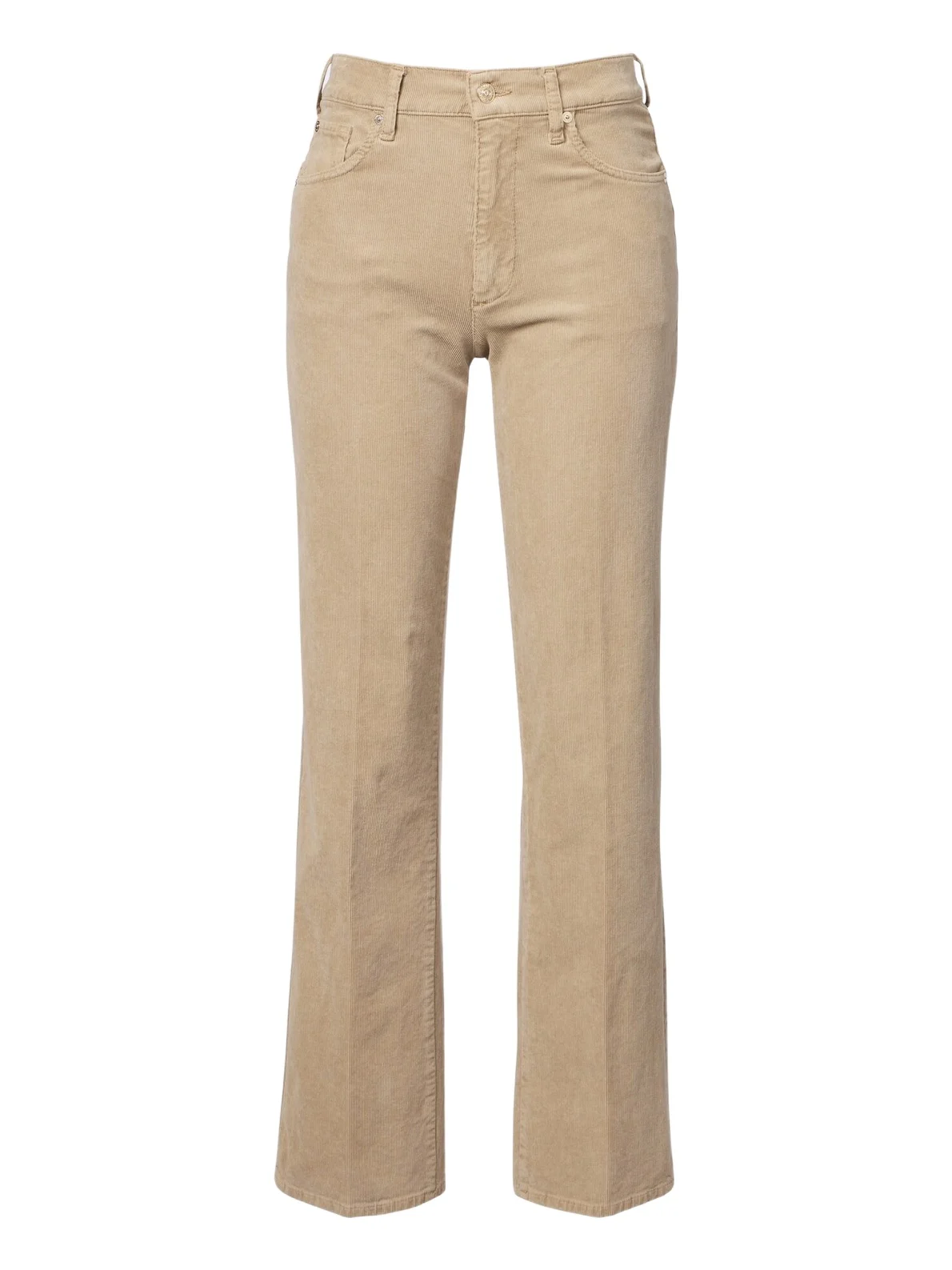 7 For All Mankind Stovepipe cotton-blend corduroy straight pants