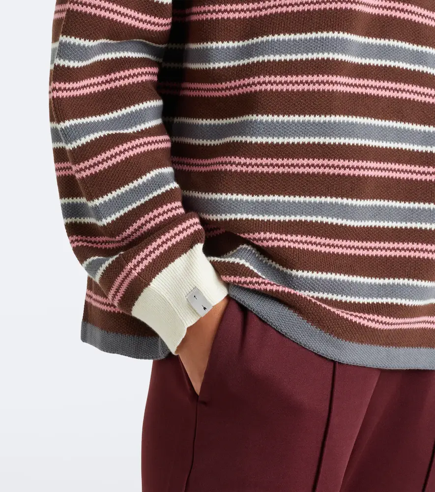 The Upside Wonder striped cotton polo sweater | Thumbnail 4
