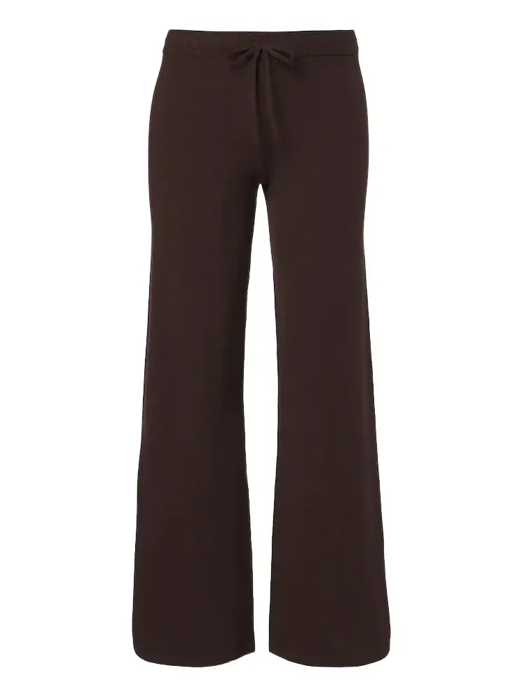 Coco Amelie cashmere-blend wide-leg pants