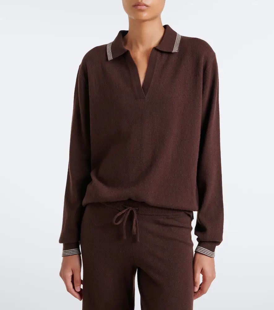 The Upside Coco Luna cashmere-blend polo sweater | Thumbnail 3