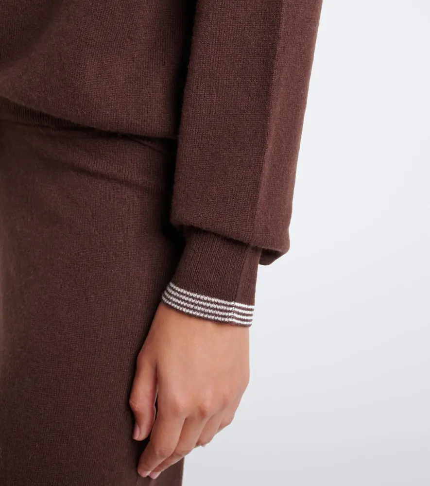 The Upside Coco Luna cashmere-blend polo sweater | Thumbnail 4