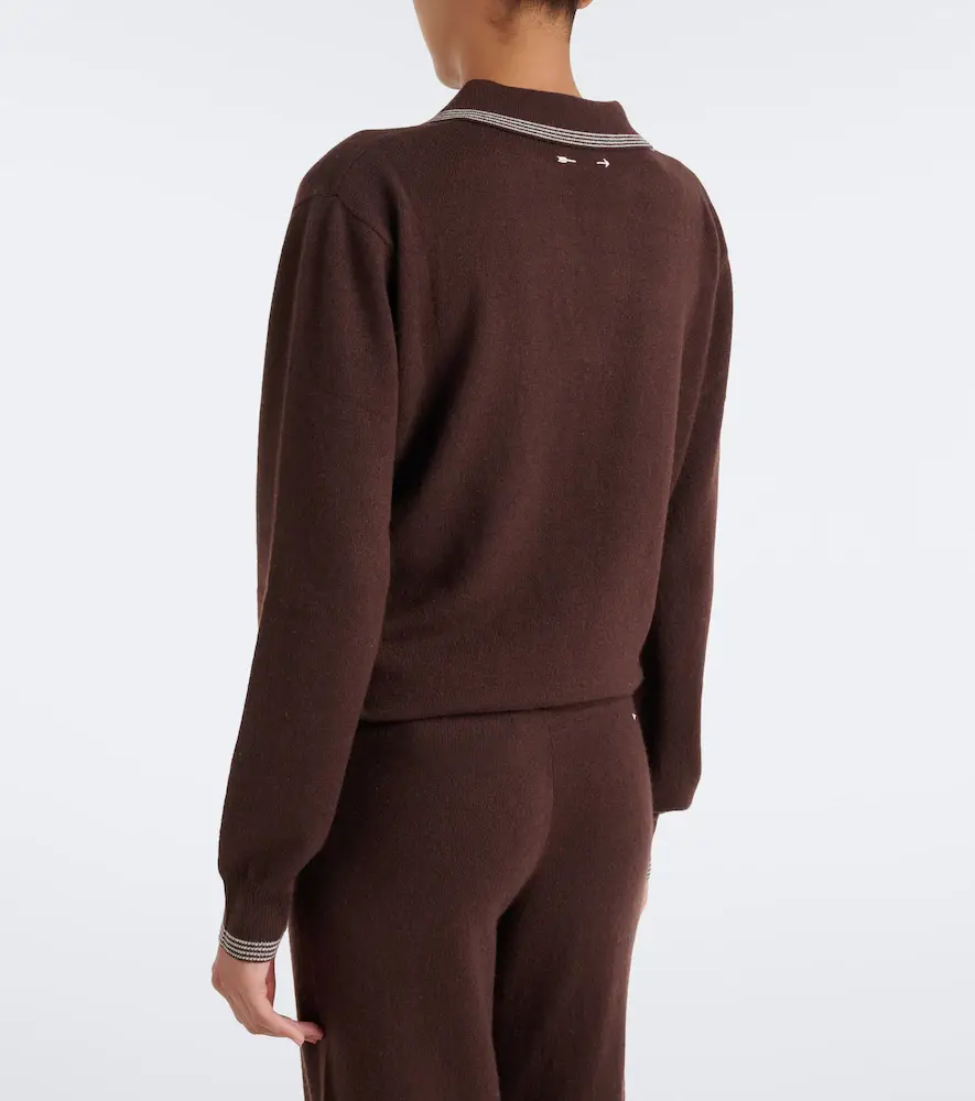 The Upside Coco Luna cashmere-blend polo sweater | Thumbnail 5