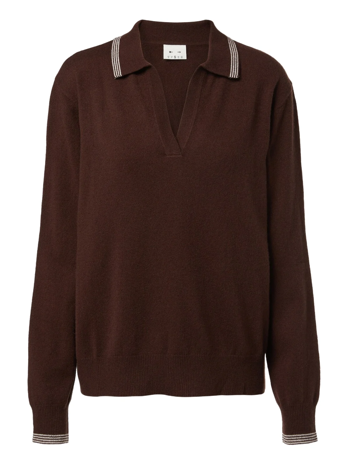 Coco Luna cashmere-blend polo sweater