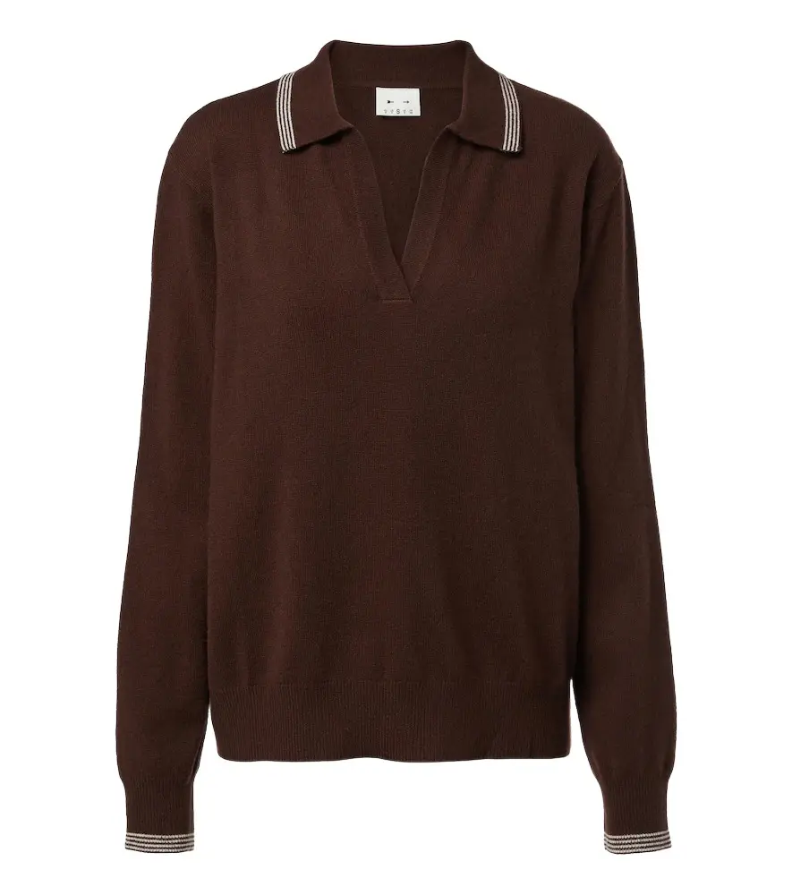 The Upside Coco Luna cashmere-blend polo sweater | Image 1 The Upside Coco Luna cashmere-blend polo sweater | Image 1