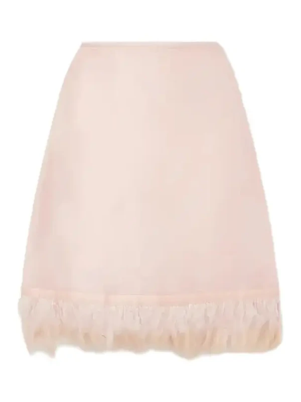 Lark Frayed Silk Midi Skirt Lark Frayed Silk Midi Skirt