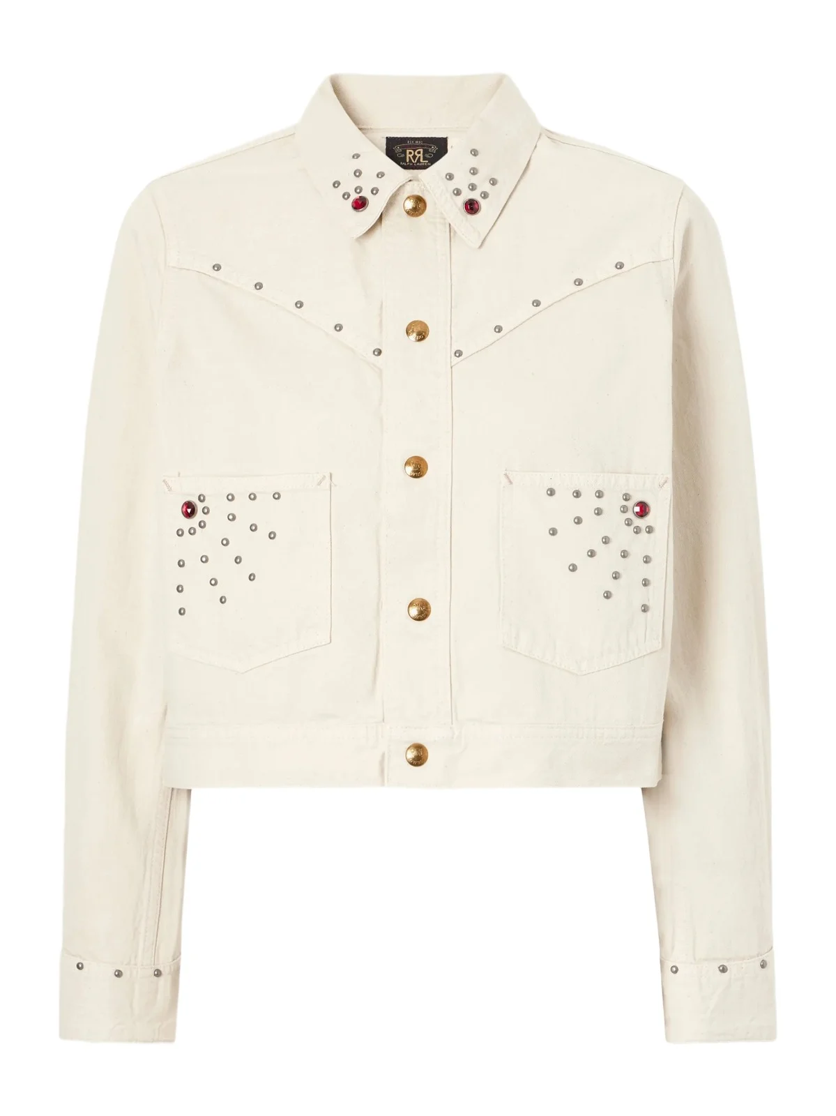 Ida Cropped Embellished Denim Jacket Ida Cropped Embellished Denim Jacket